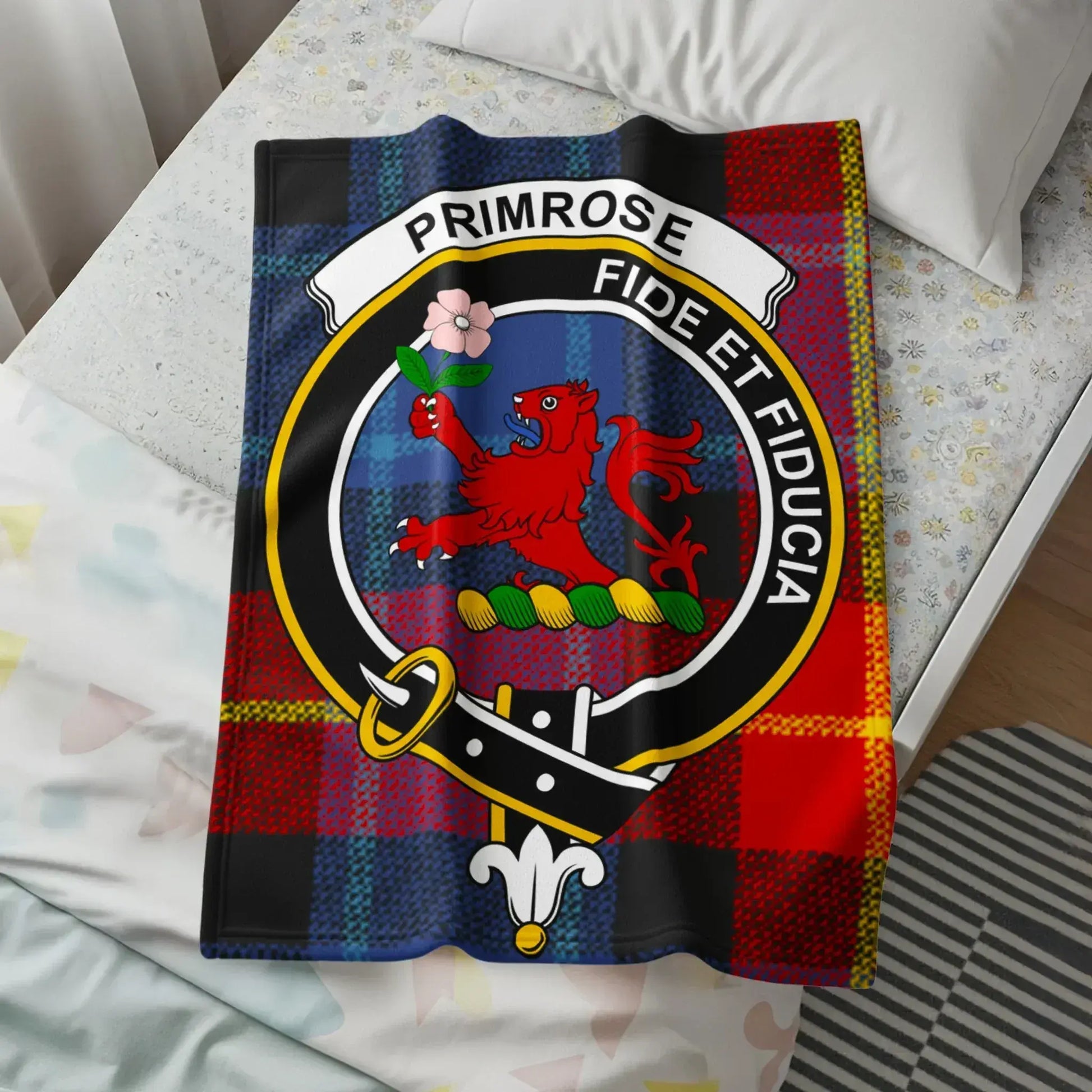 Primrose Fide Et Fiducia Red Lion Blanket product type
