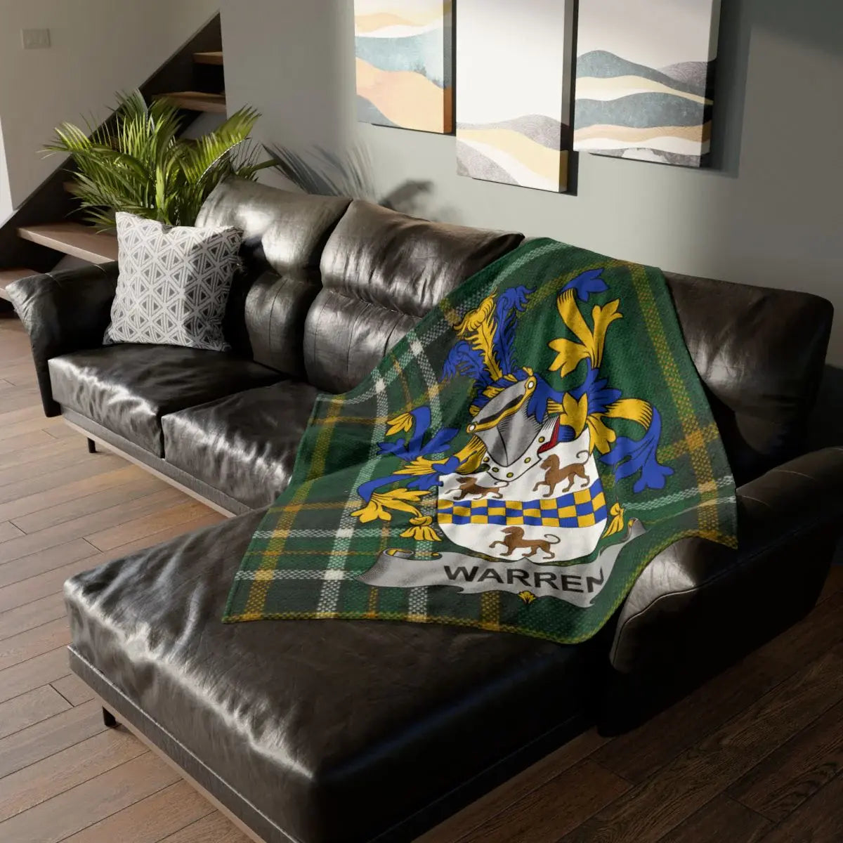 Personalized Warren Family Crest Blanket product