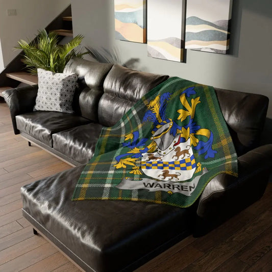 Personalized Warren Family Crest Blanket product