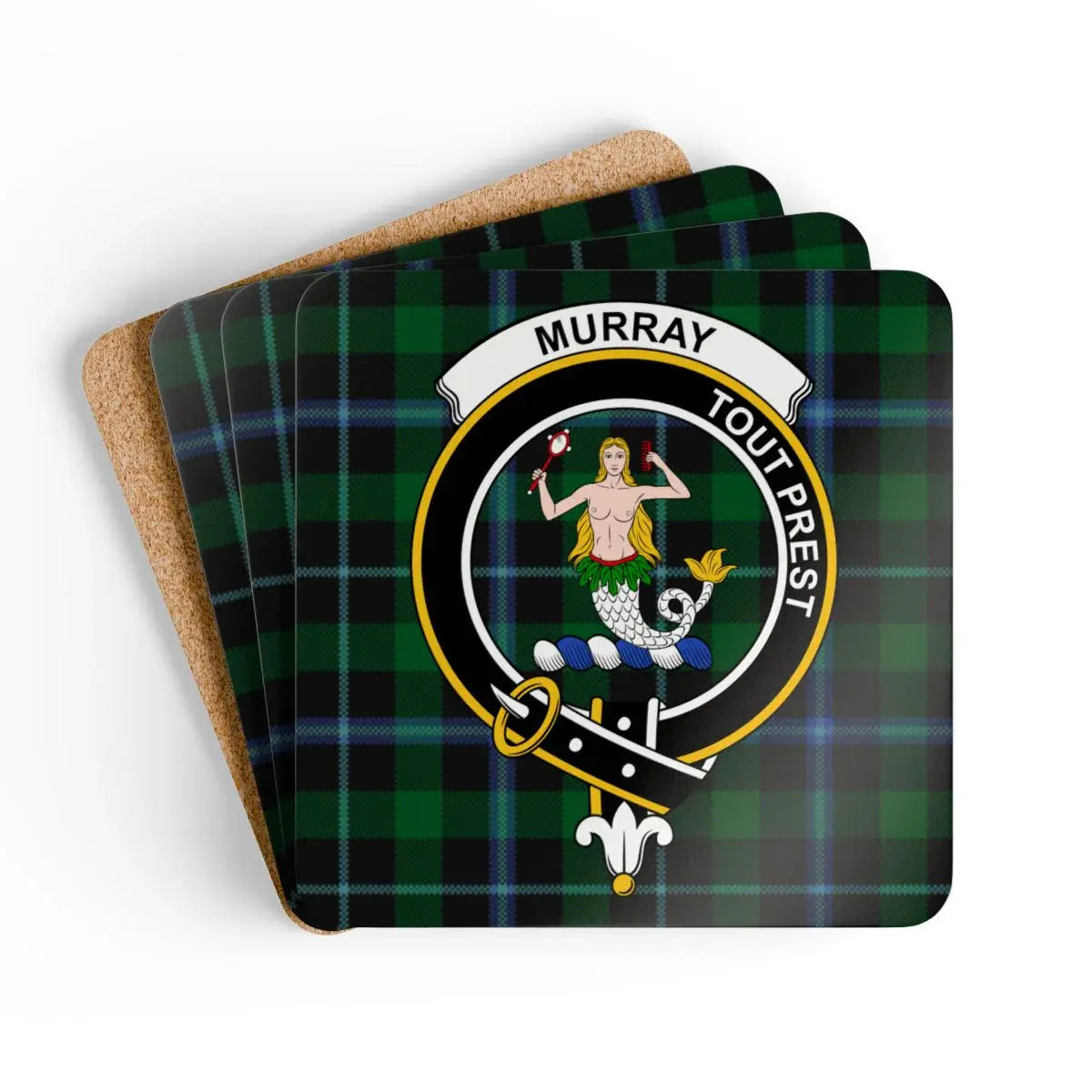 Murray Tout Prest Plaid Coaster Set Product