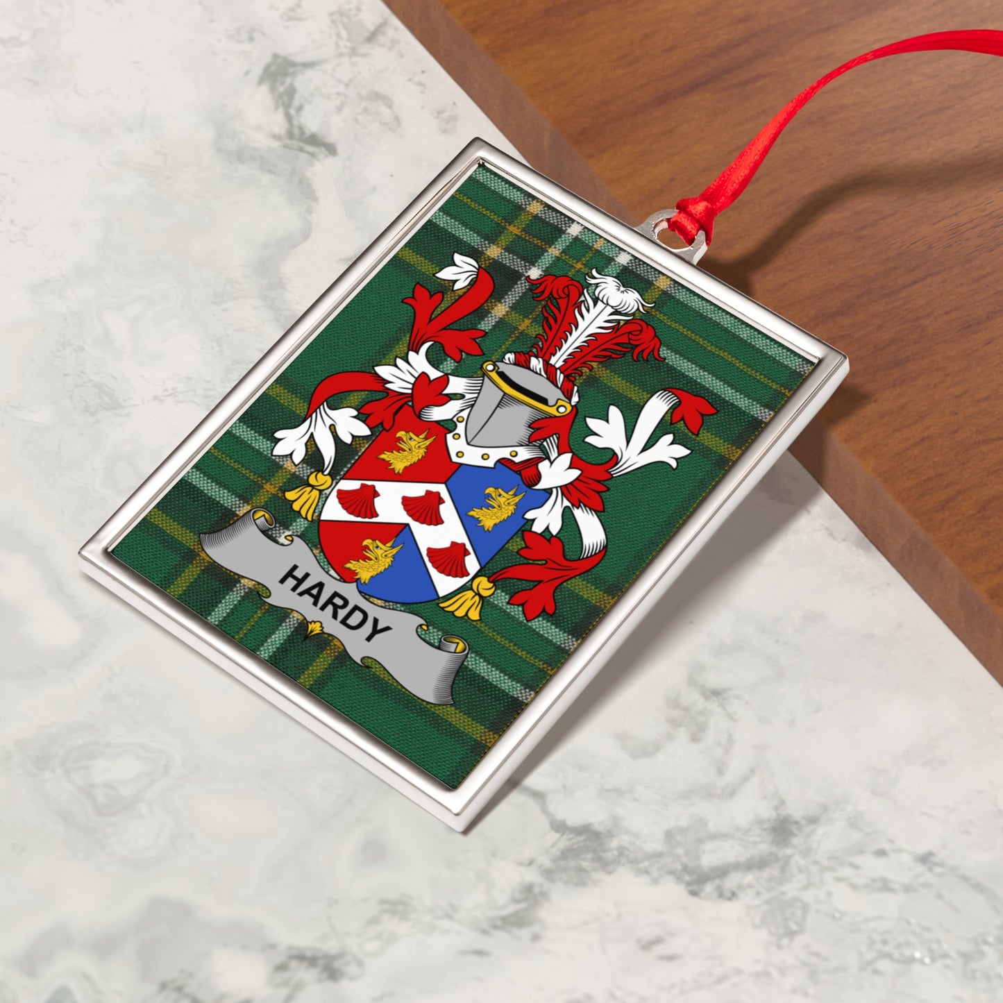 Hardy Family Crest Ornament Festive Holiday Decor product