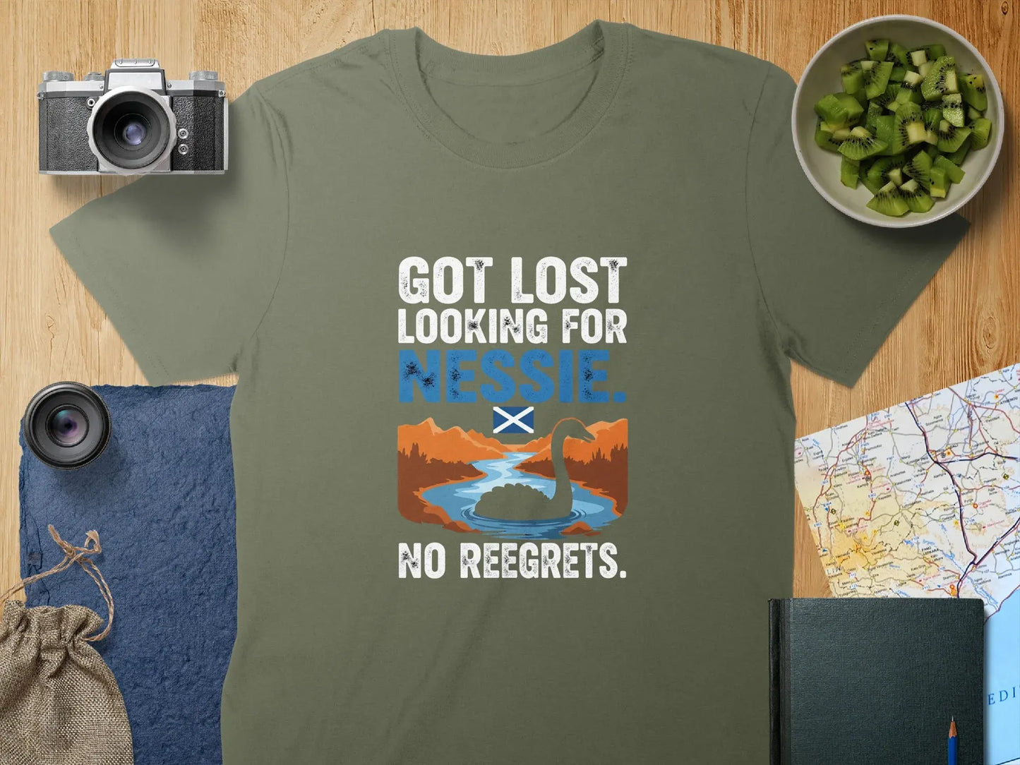 Got Lost Looking for Nessie No Regrets T-Shirt product type