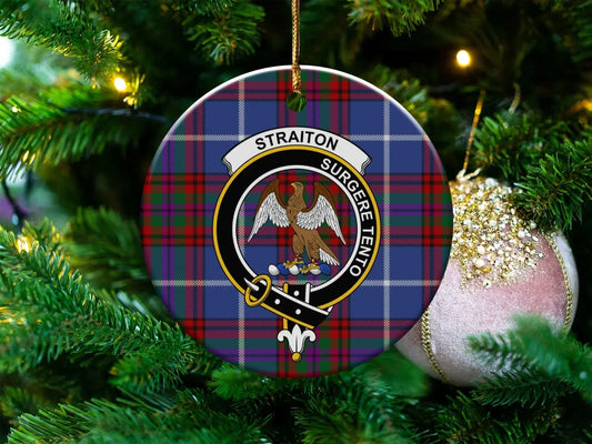 Straiton Surgere Tento Plaid Custom Christmas Ornament product