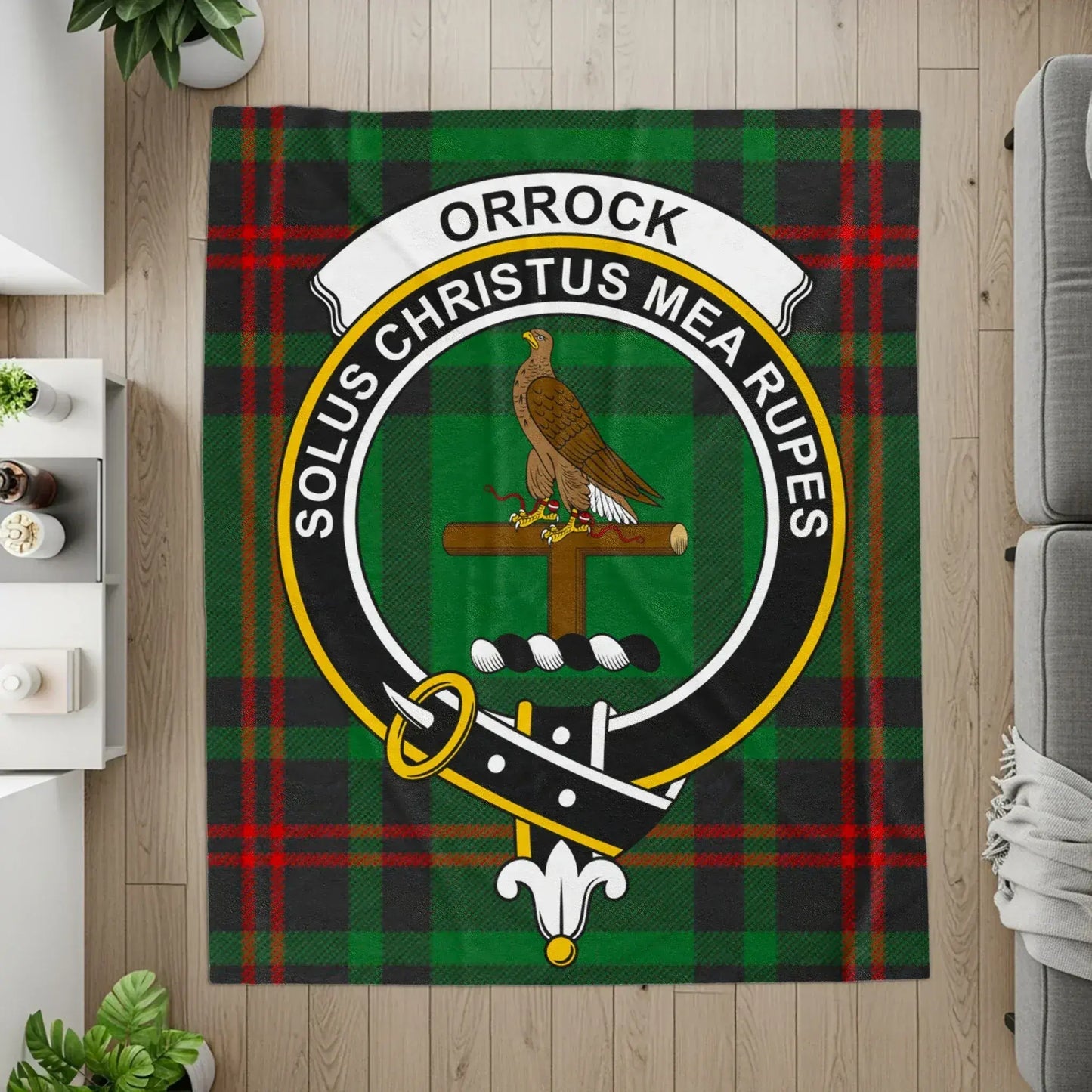 Orrock Solus Christus Mea Rupes Emblem Blanket product