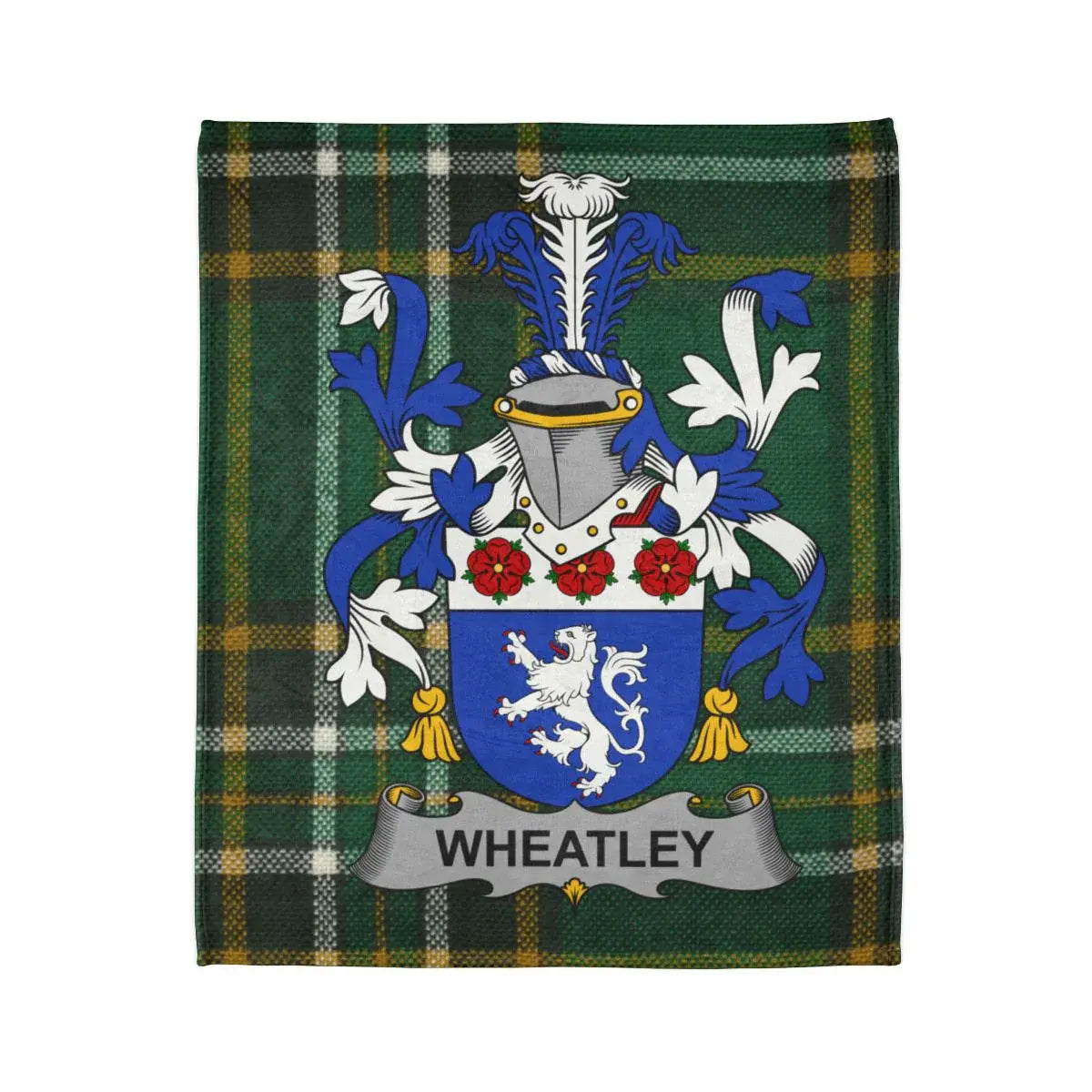 Wheatley Family Crest Tartan Plaid Pattern Blanket product
