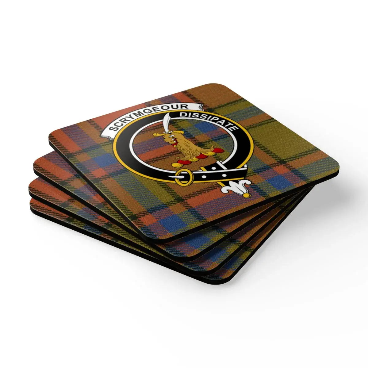 Scryingour Dissipate Clan Crest Tartan Coaster product