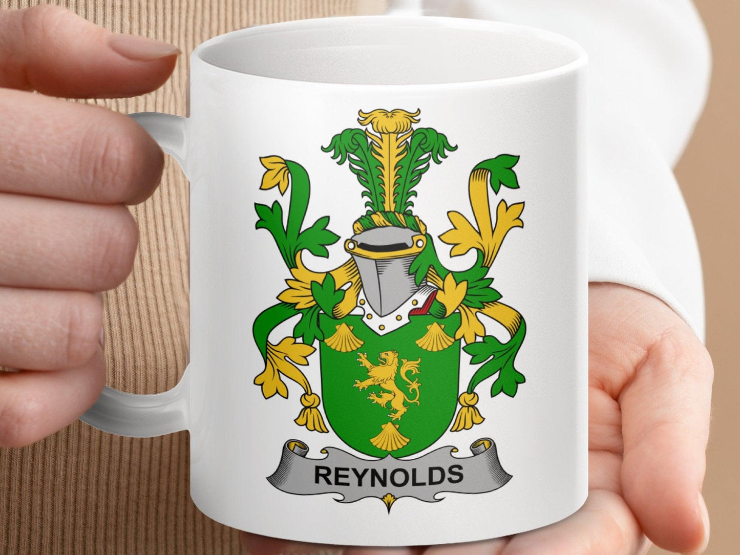 Reynolds Family Heritage Crest Mug - Celtic Ancestry Gifts