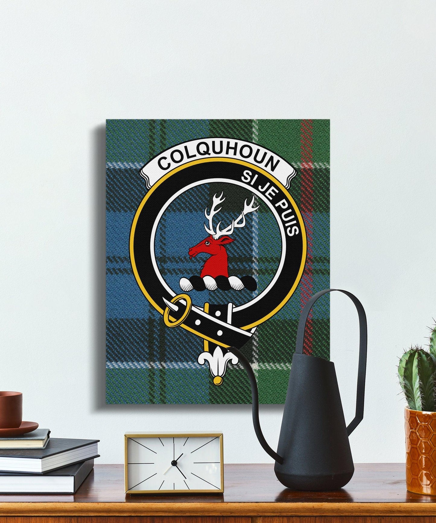 Colquhoun Sje Pius Tartan Canvas Wall Art product type