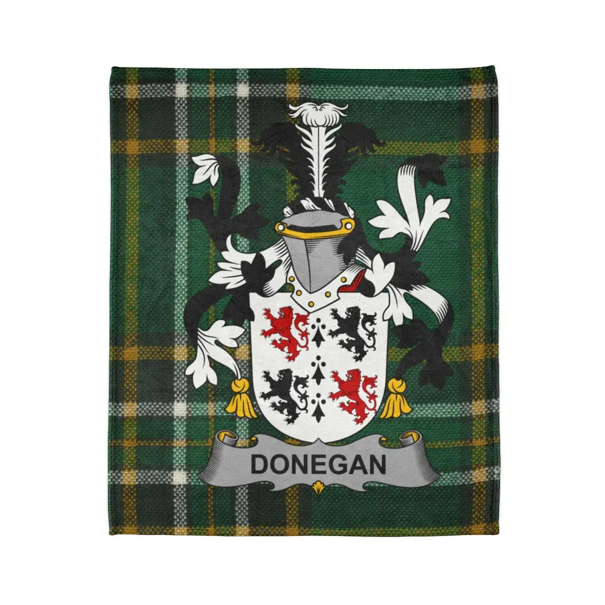 Donegan Family Crest Plaid Tartan Blanket product type
