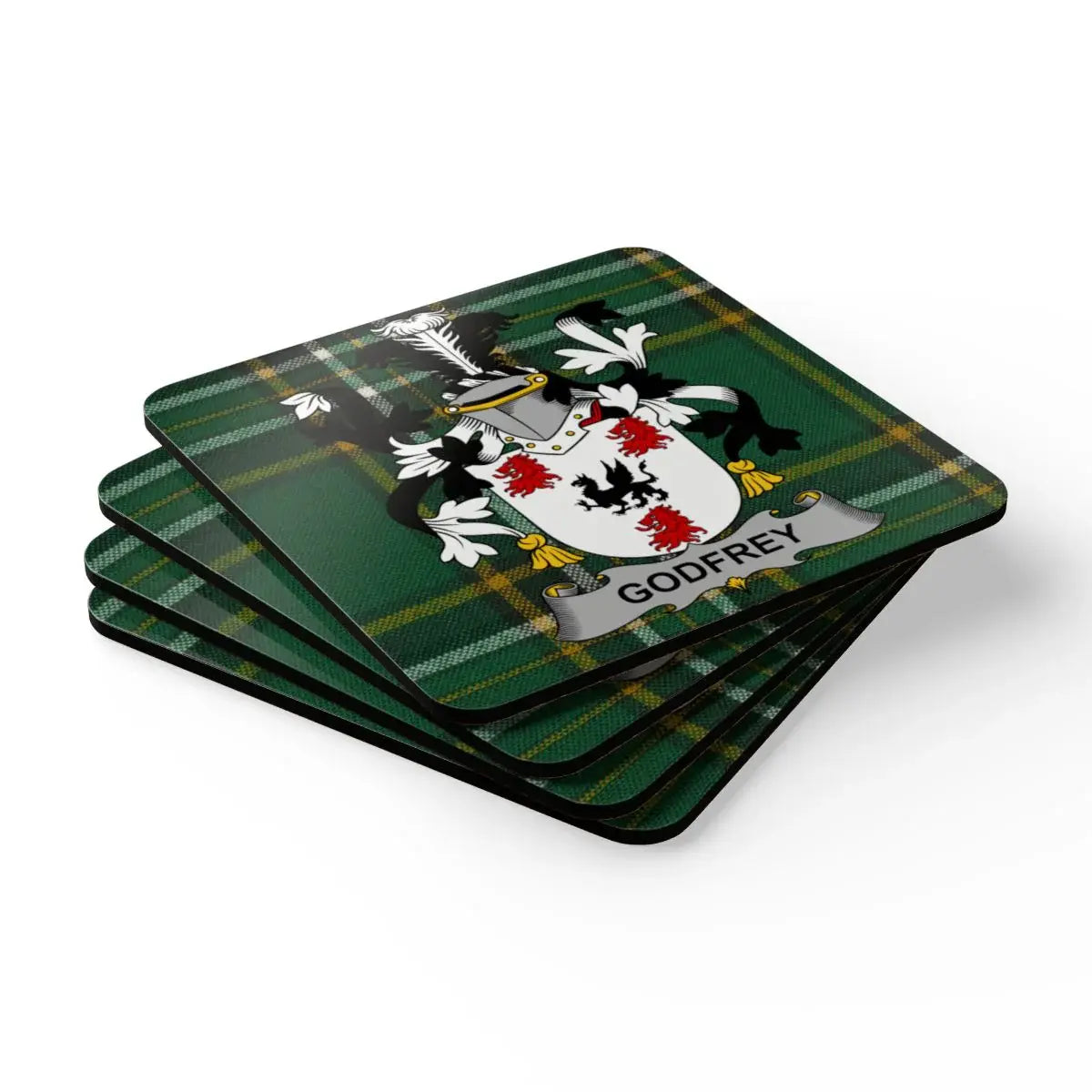 Customizable Family Crest Godfrey Coasters Set product type