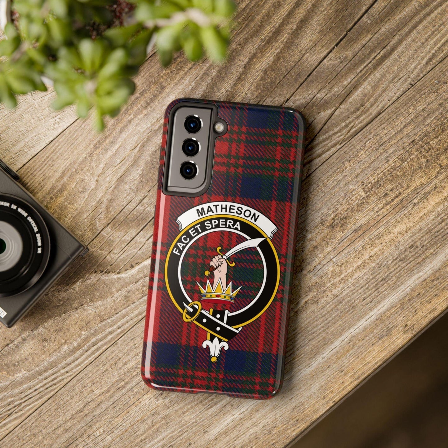 Matheson Clan Scottish Tartan Cell Phone Case - Celtic Ancestry Gifts
