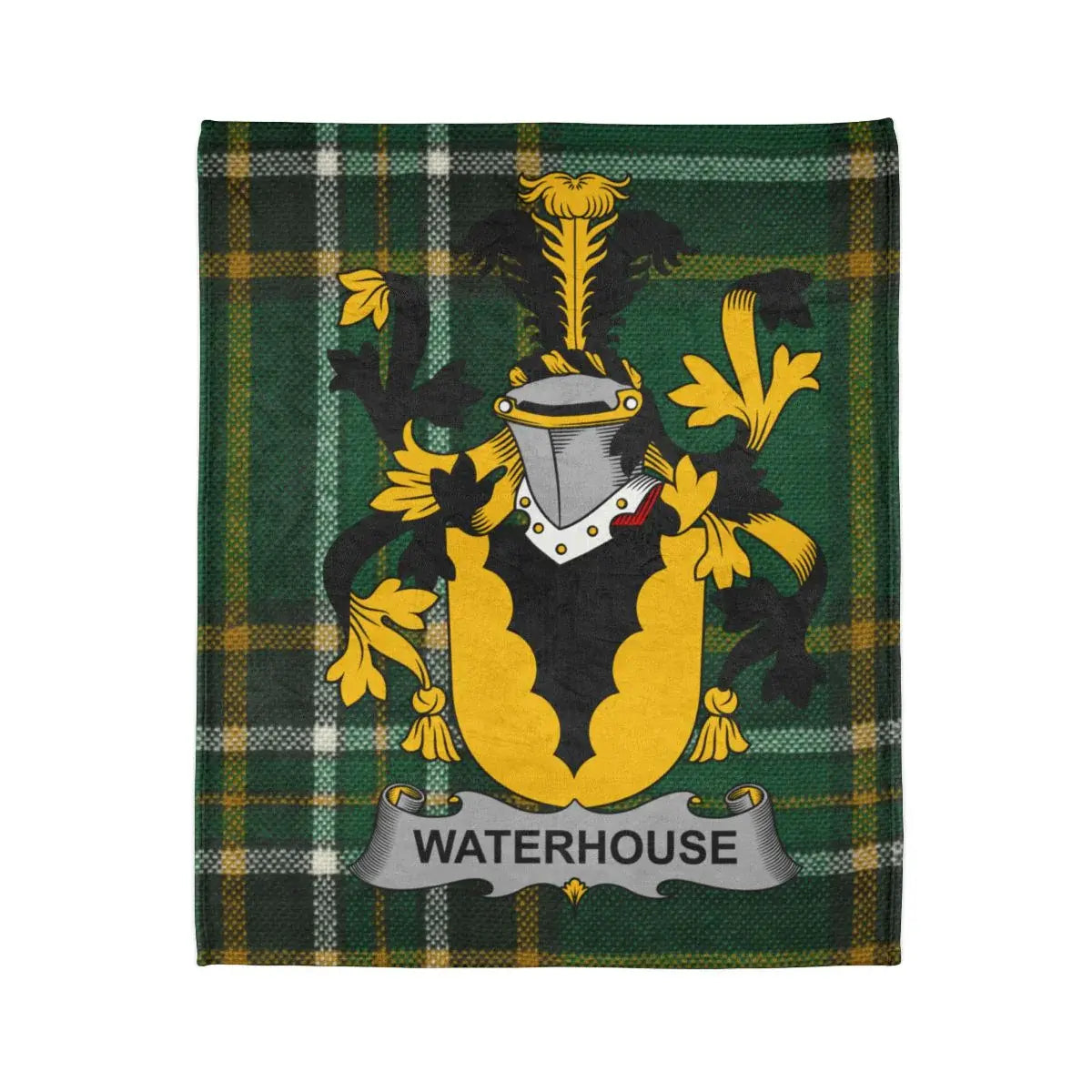 Waterhouse Family Crest Tartan Pattern Blanket product
