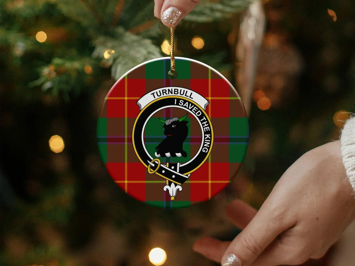 I Saved The King Turnbull Tartan Pattern Ornament product