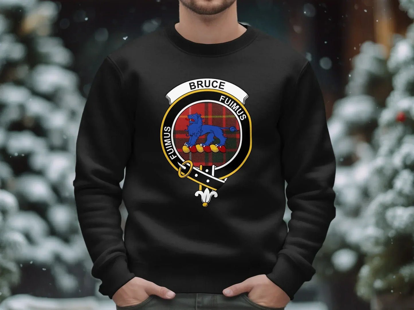 Scottish Clan Bruce Family Crest Fuimus Sweatshirt product