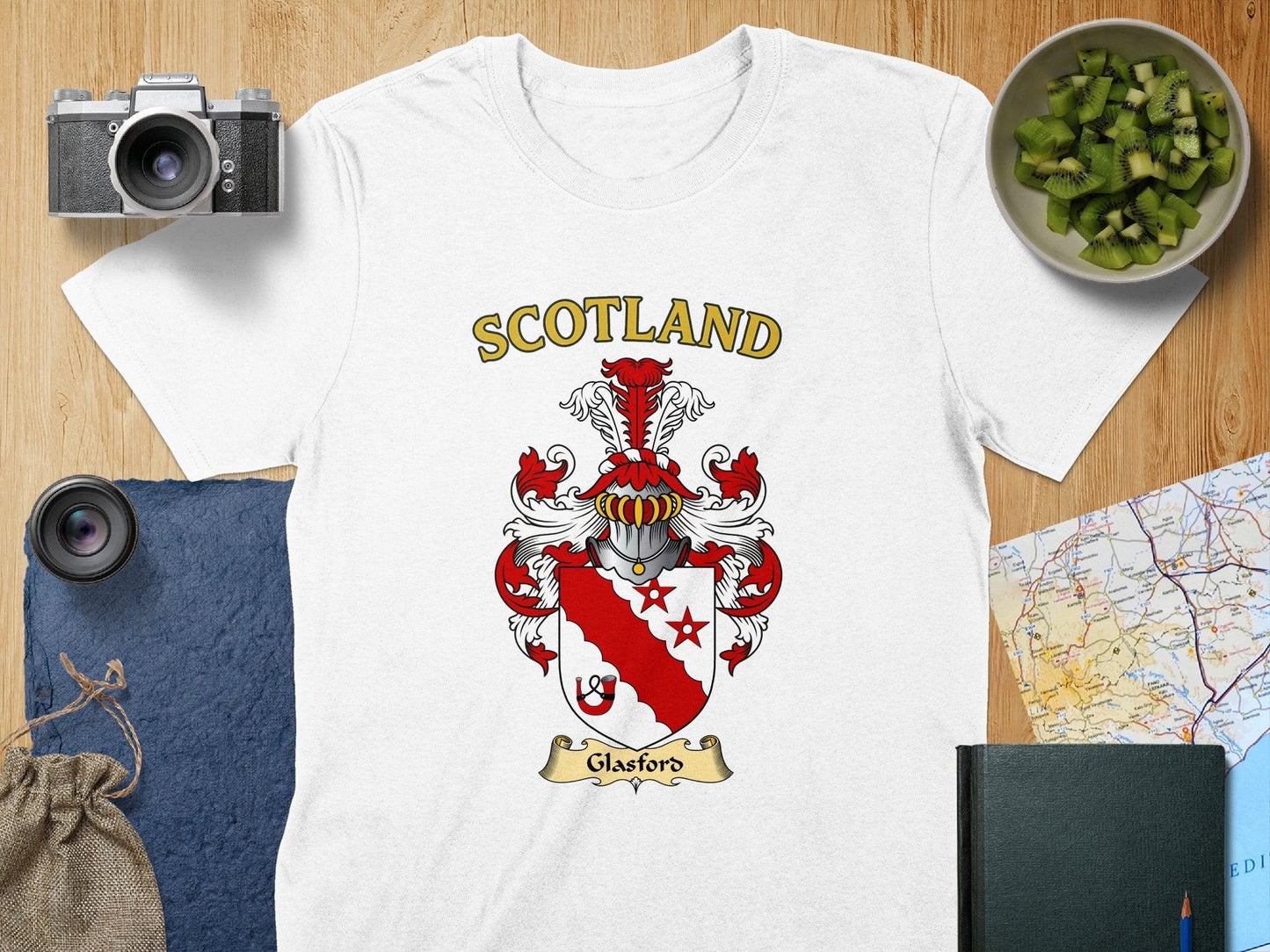 Scotland Glassford Coat of Arms Graphic T-Shirt product