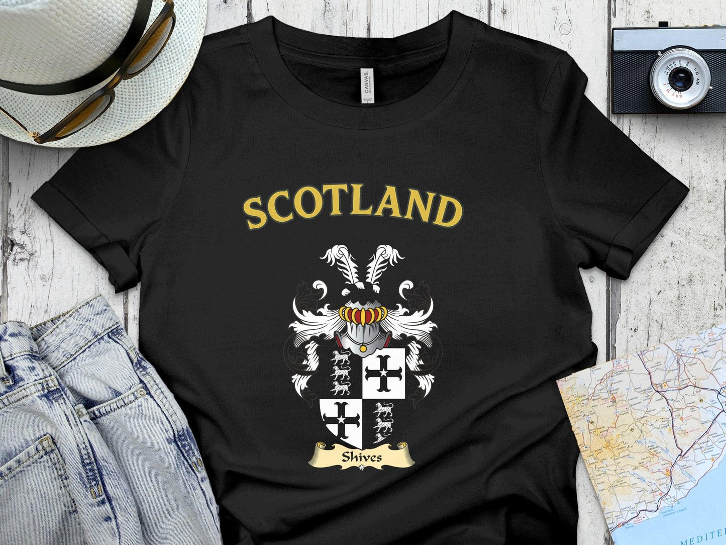 Shives Clan Family Crest Scotland T-Shirt - Celtic Ancestry Gifts