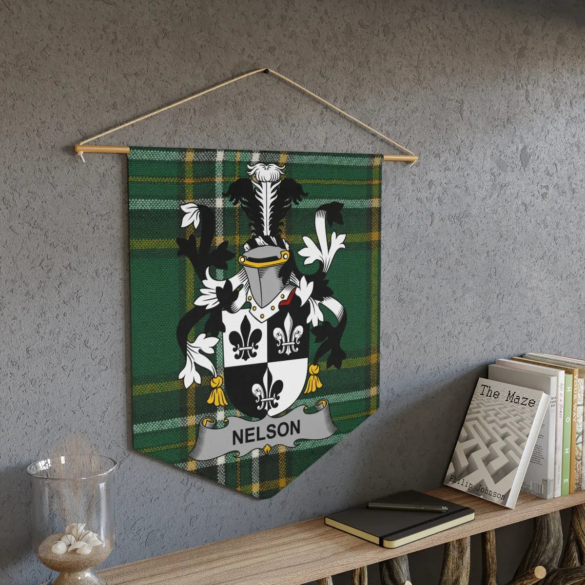 Nelson Plaid Family Crest Tapestry Wall Hanging product