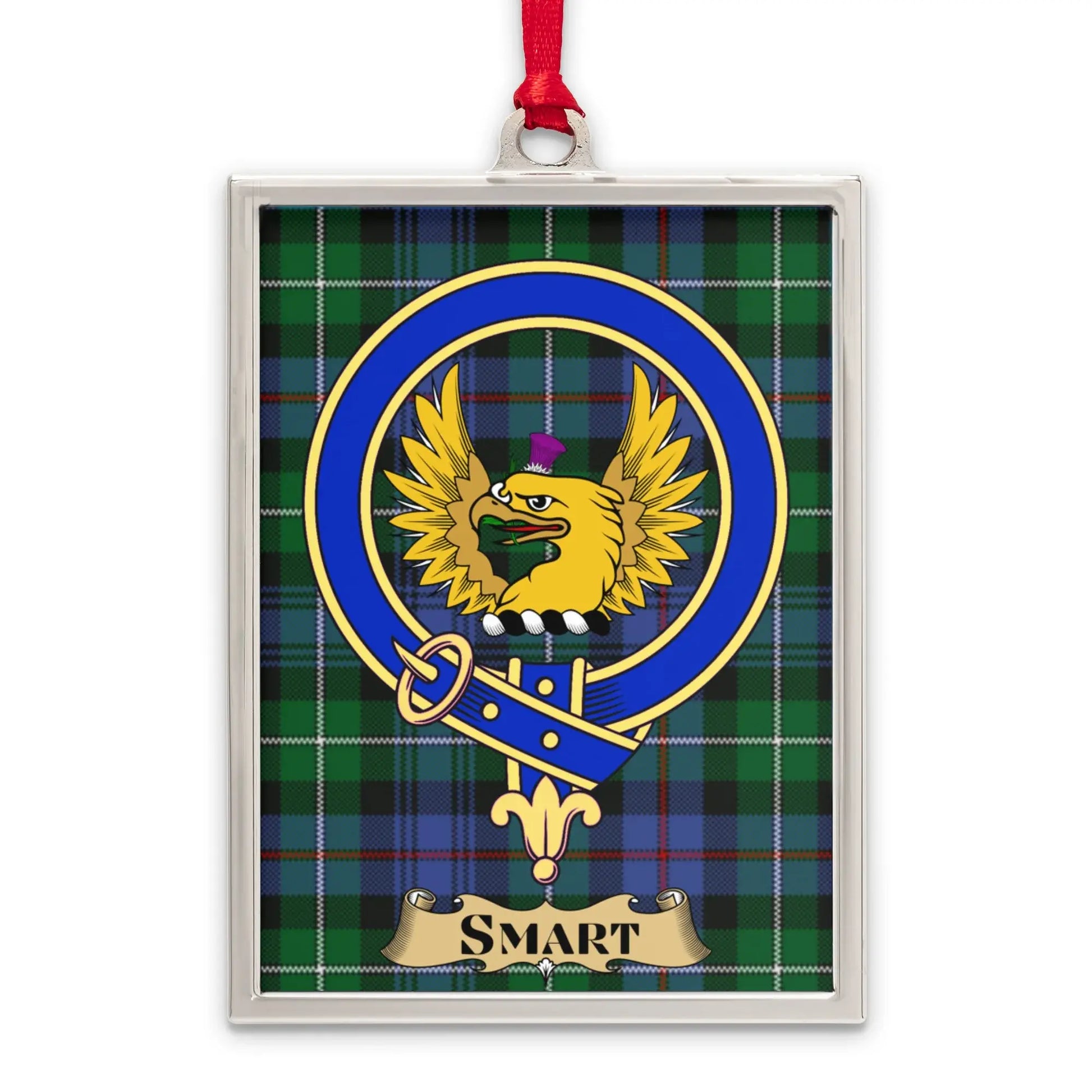 Scottish Clan Eagle with Tartan Design ornament product