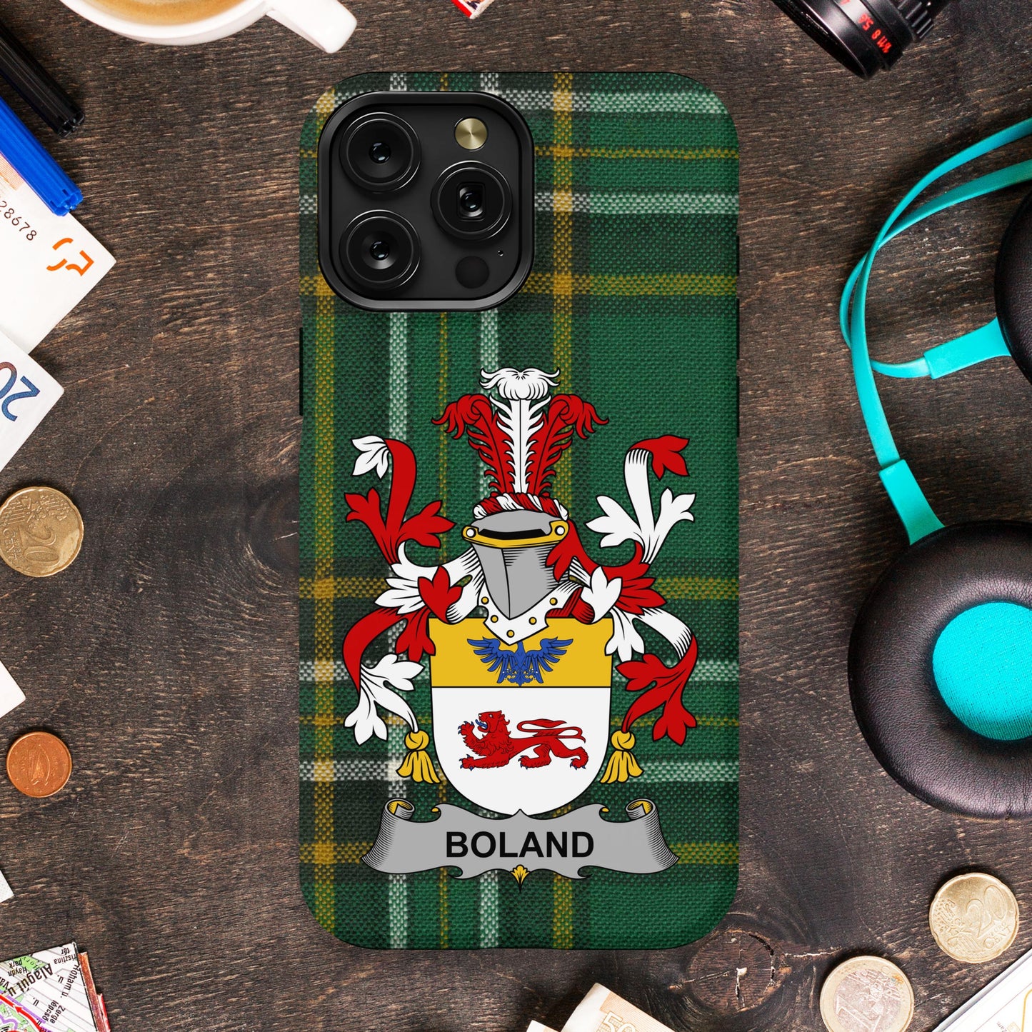 Tartan Plaid Family Crest Design Phone Case product