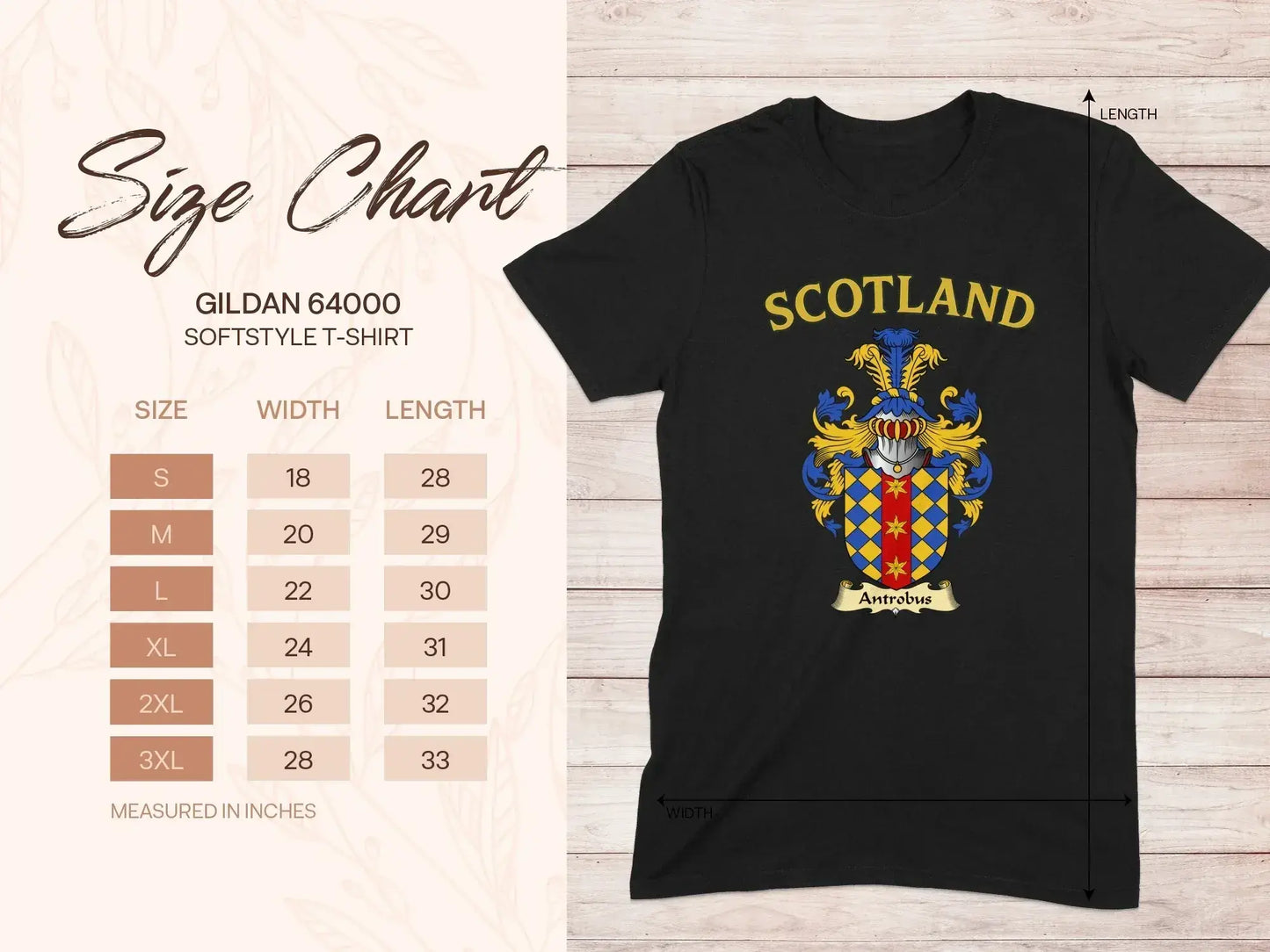 Scotland Coat of Arms Graphic Tee Casual Product