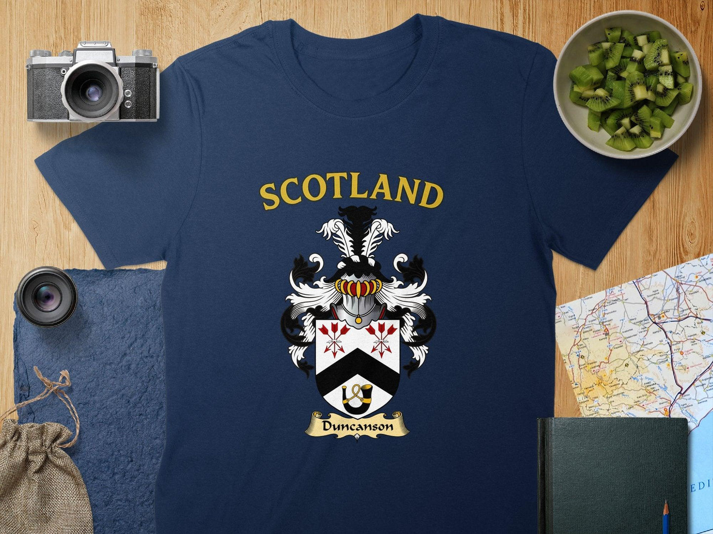 Duncanson Family Crest Scotland Heraldry T-Shirt - Celtic Ancestry Gifts