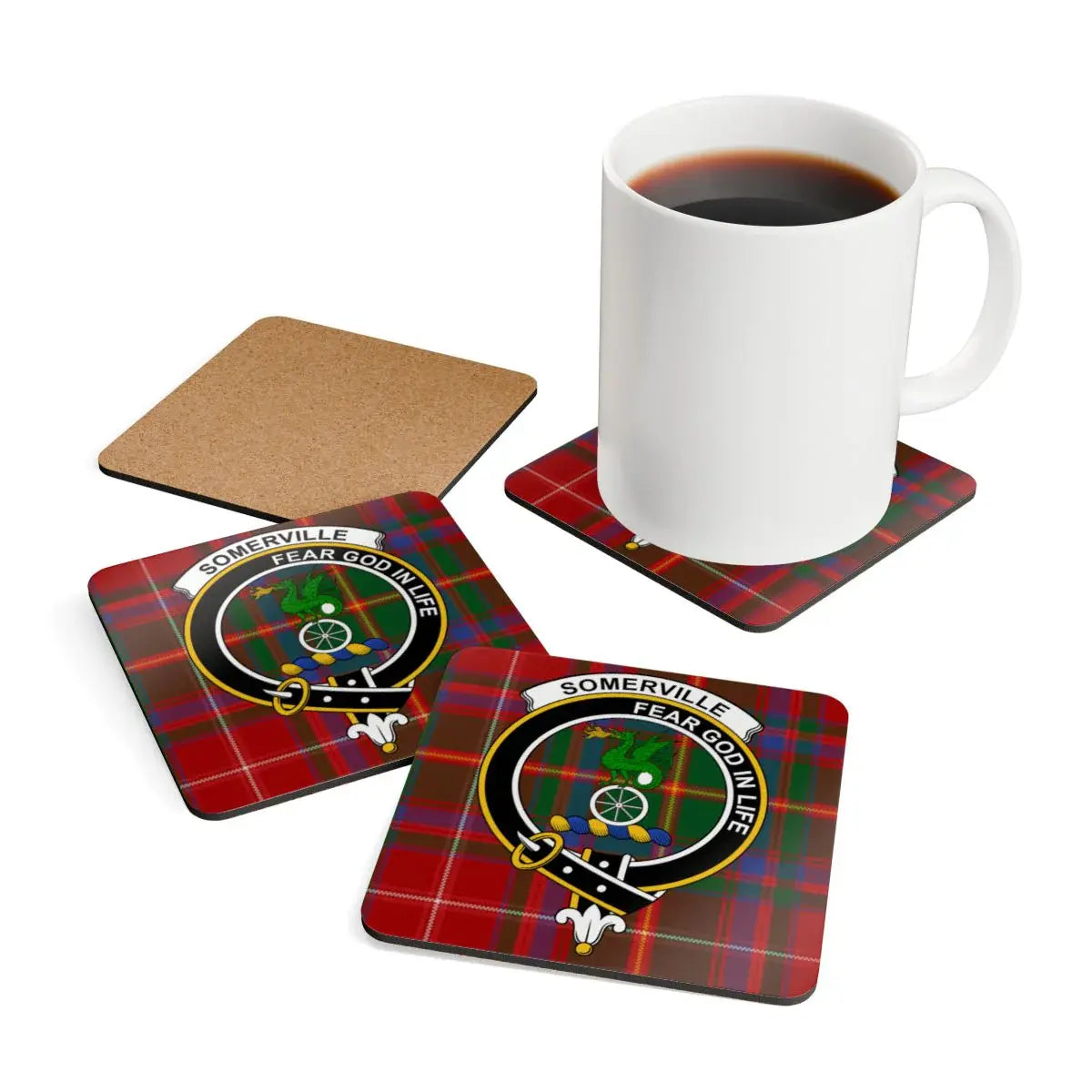 Somerville Fear God Aye Decorative Coaster product