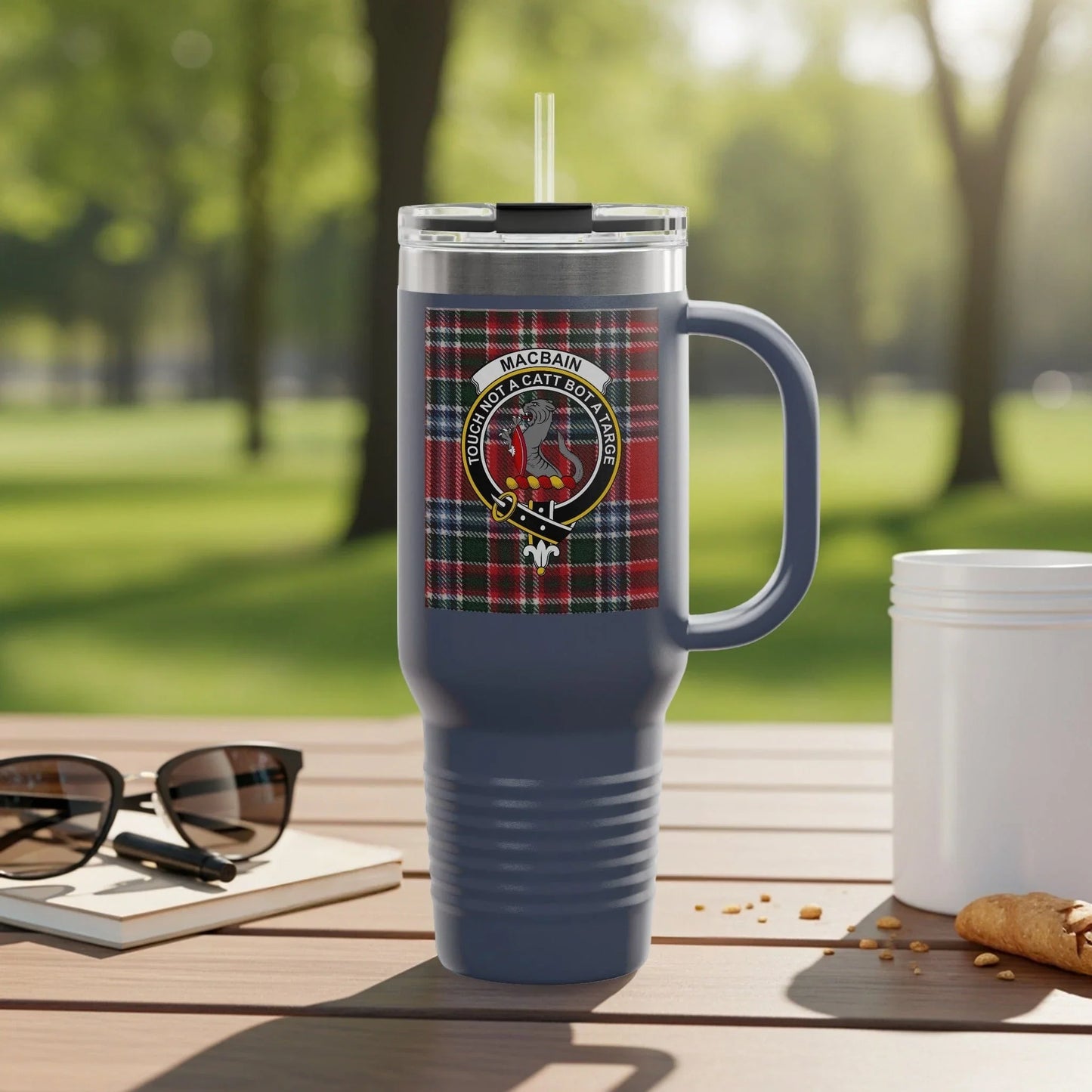 Personalized Clan Crest Insulated Travel Mug Product