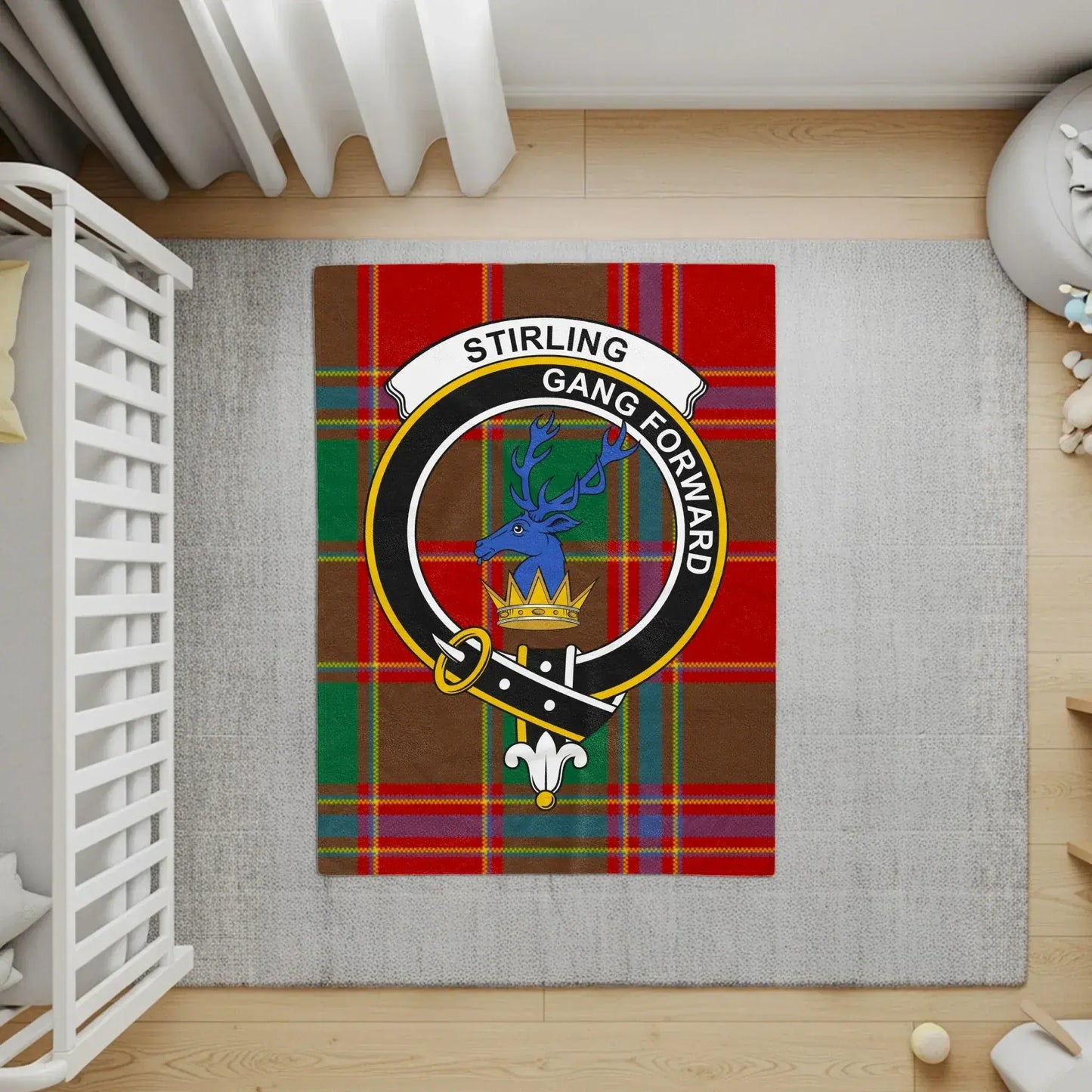 Stirling Gang Forward Emblem Design Rug product