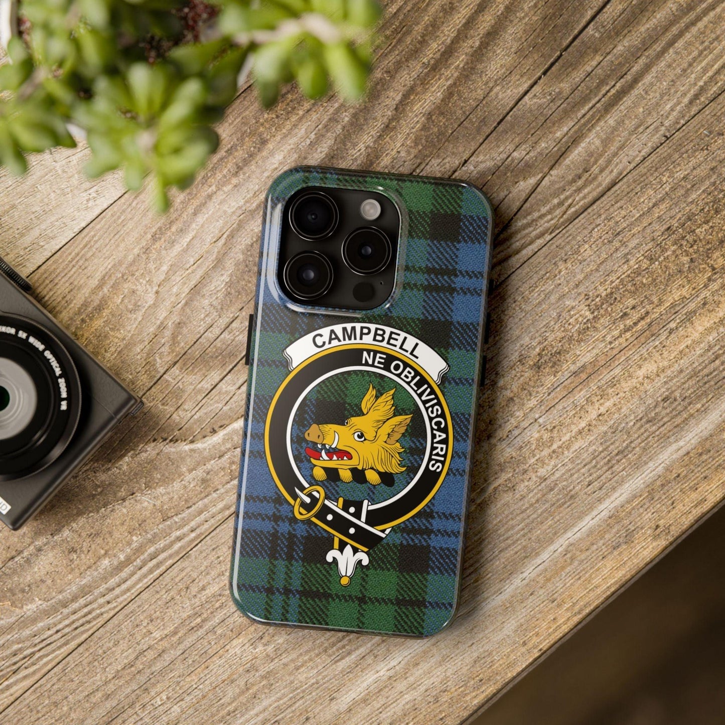 Campbell Clan Crest Scottish Tartan Cell Phone Case - Celtic Ancestry Gifts