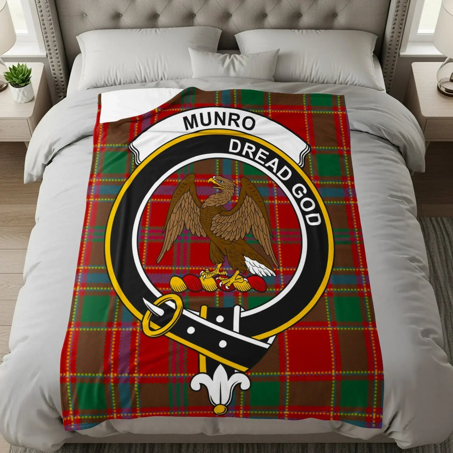 Munro Dread God Printed Scottish Clan Tartan product type