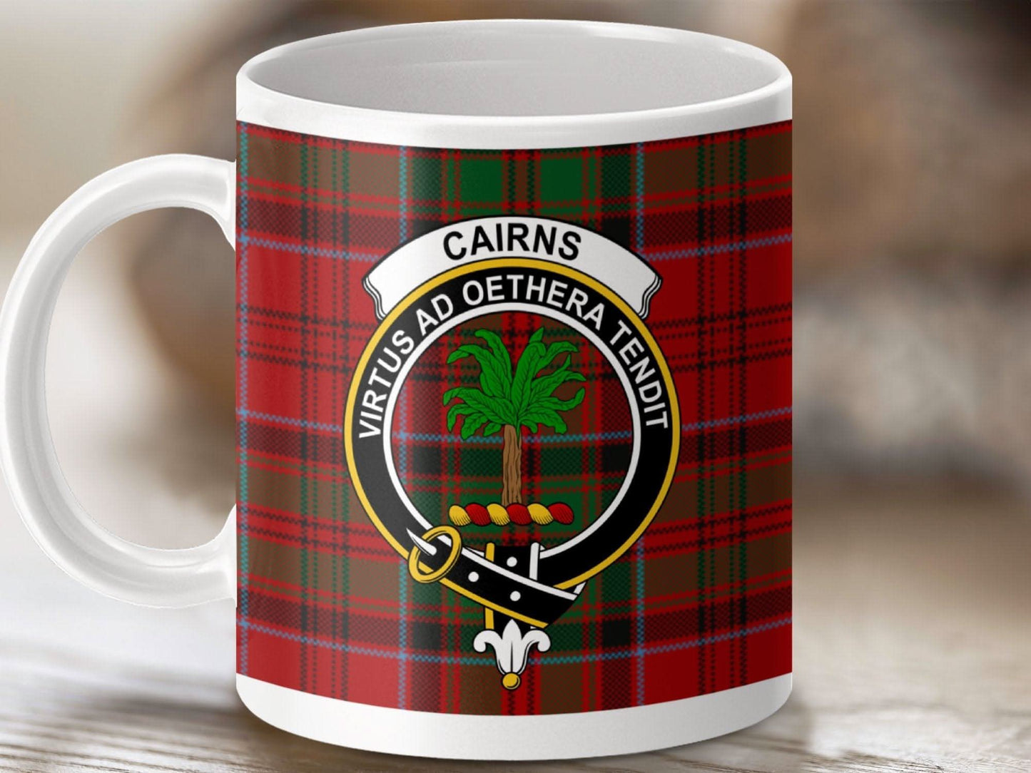 Virtus Ad Oethera Tendit Cairns Clan Mug product type