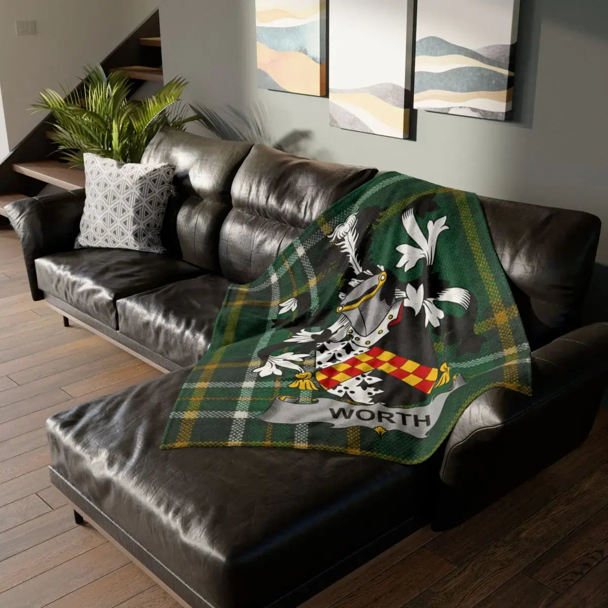 Elegant Custom Family Crest Blanket product