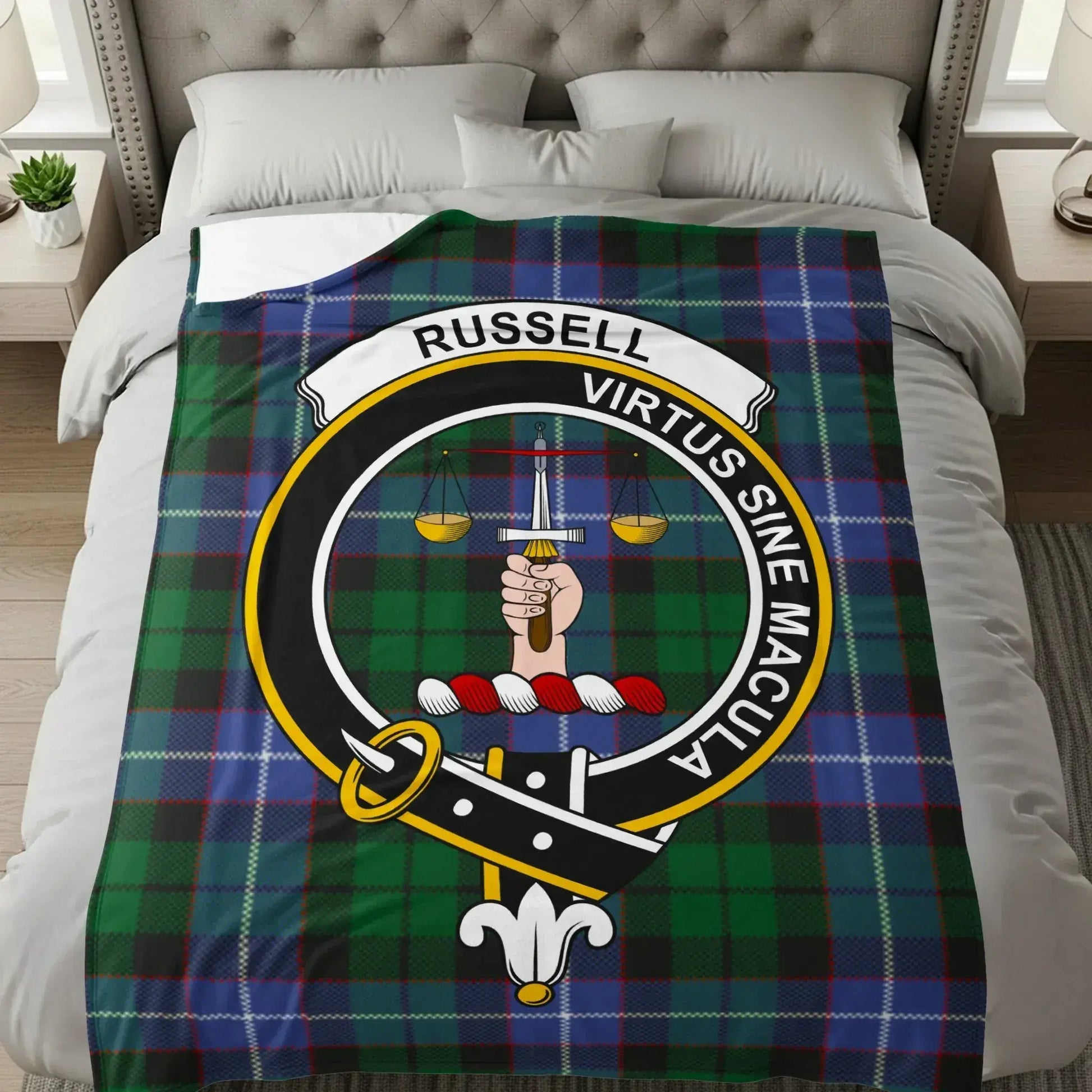 Russell Virtus Sine Macula Tartan Blanket product