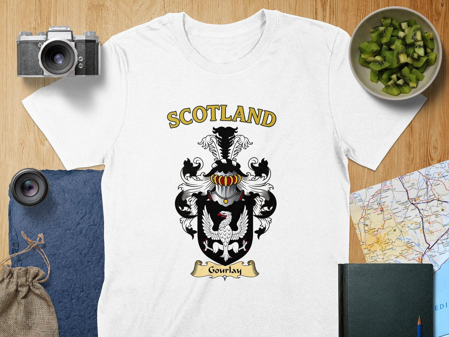 Gourlay Clan Family Crest Scotland T-Shirt - Celtic Ancestry Gifts