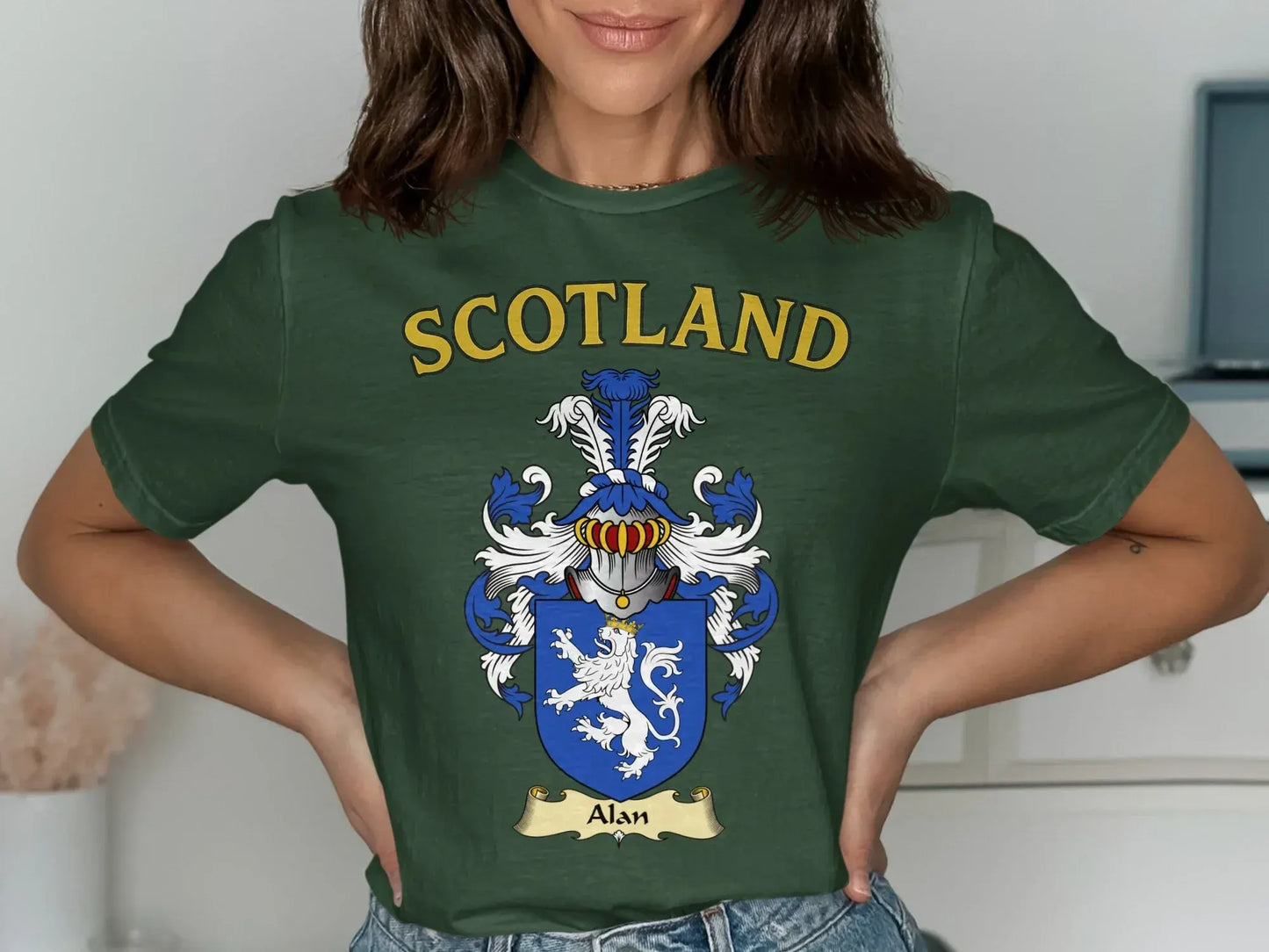 Scottish Heritage Crest Alan Emblem Tshirt product