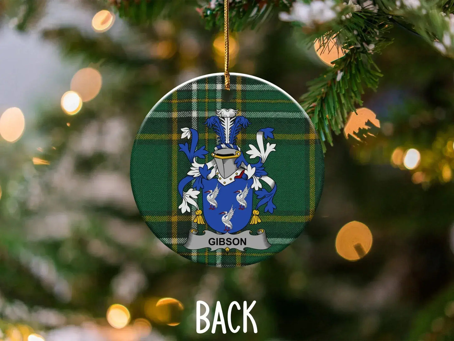 Gibson Family Crest Christmas Tree Ornament product