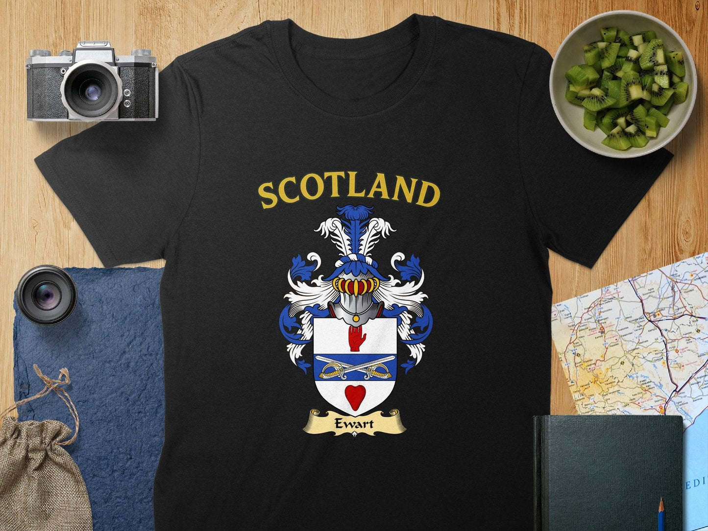 Scotland Ewart Family Crest Graphic Tee Shirt product