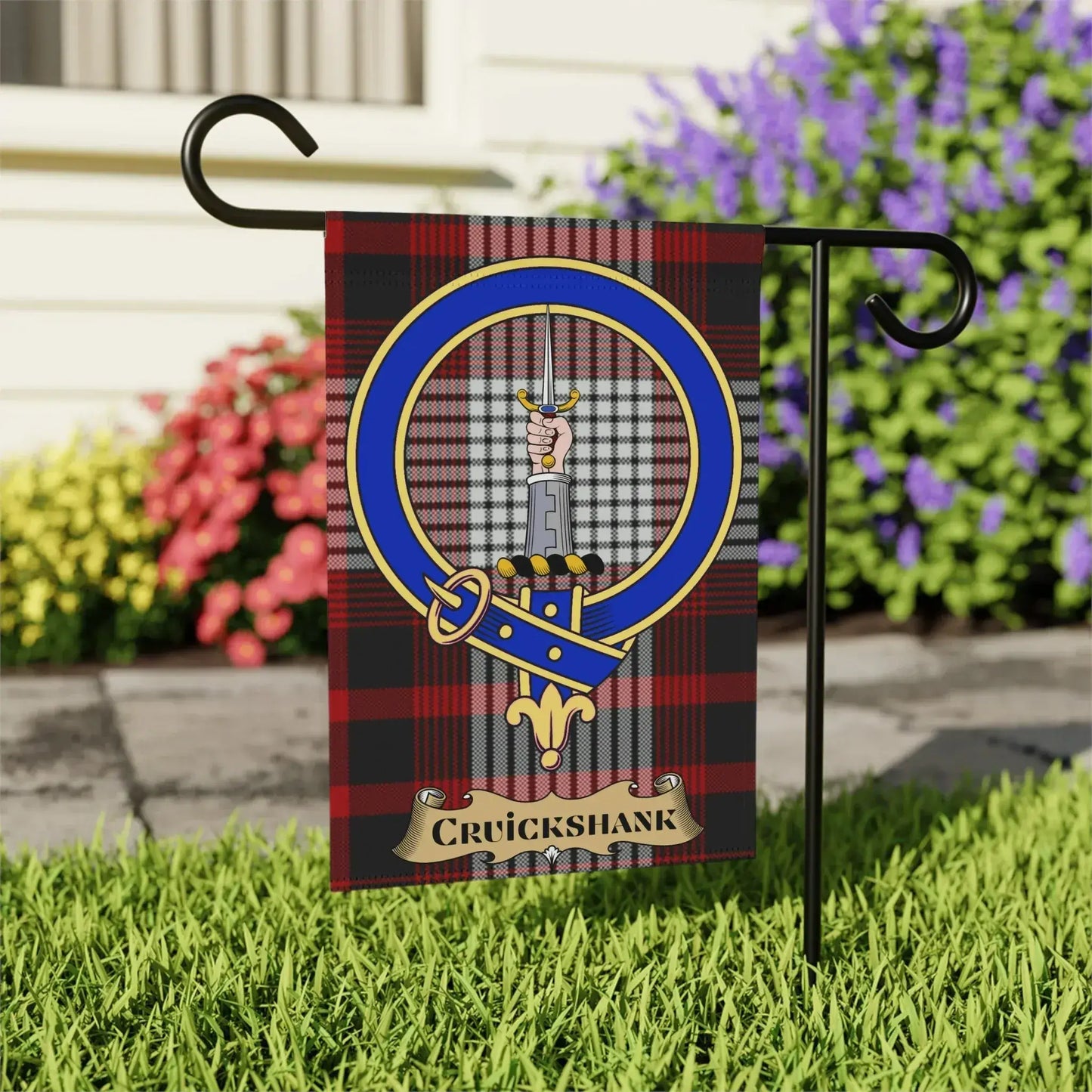 Customizable Cruickshank Clan Tartan Flag Product