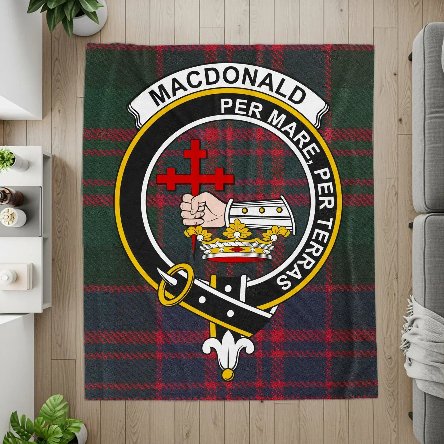 Macdonald Per Mare Per Terras Tartan Blanket product