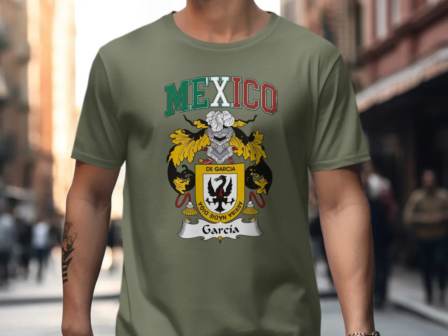 Mexico de Garcia Coat of Arms Graphic T-shirt product