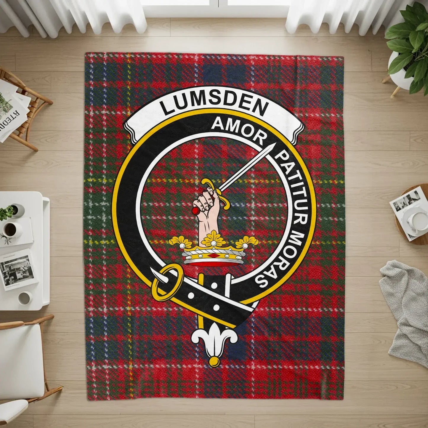 Lumsden Amor Pattitur Moras Scottish Clan Rug product type