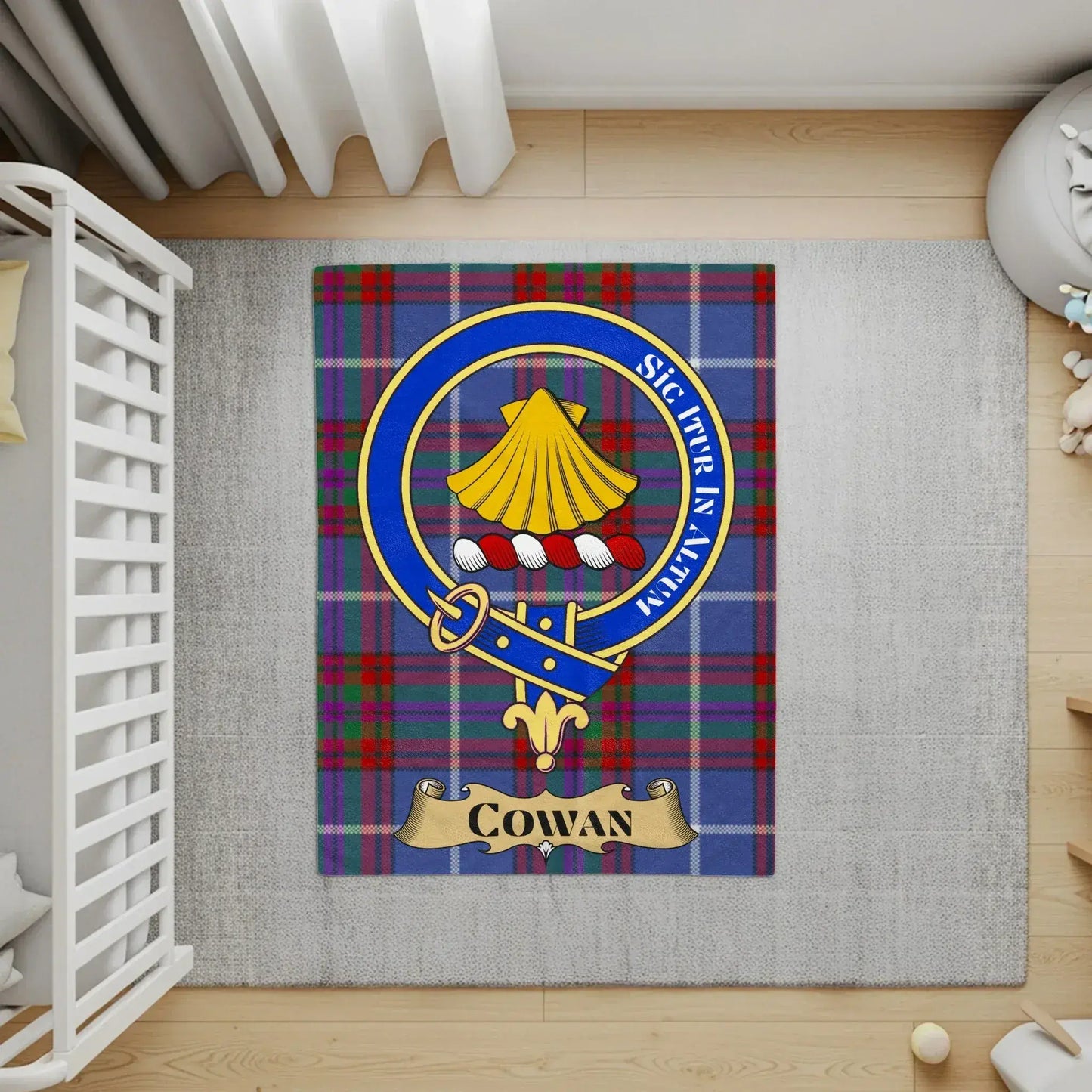 Clan Cowan Tartan Crest Personalized Home Decor product