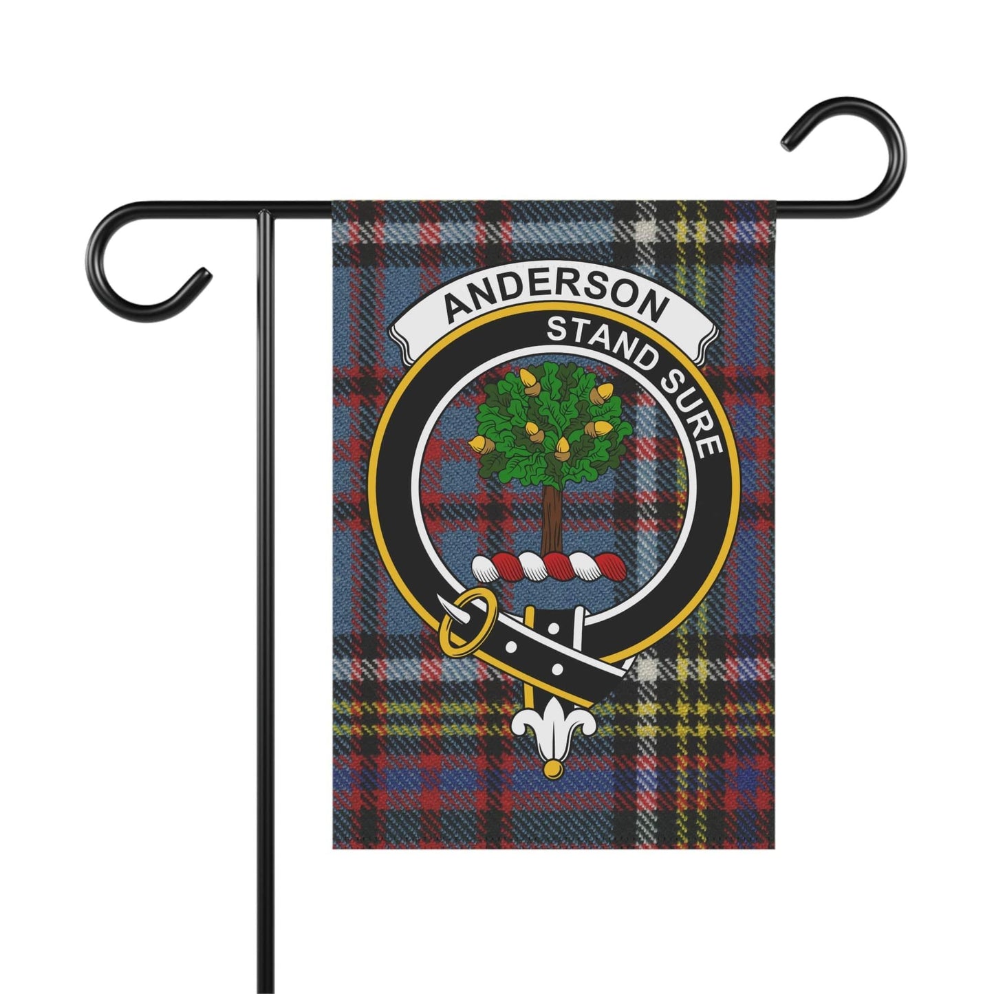 Anderson Clan Scottish Tartan Crest Garden Flag - Celtic Ancestry Gifts
