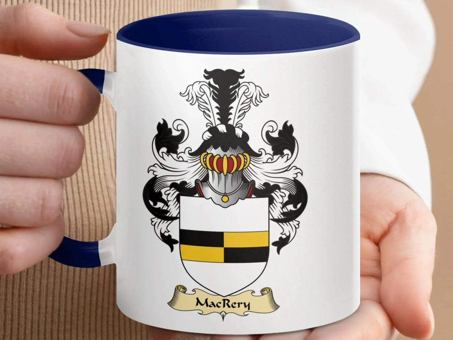 MacRery Family Crest Emblem Classic Mug - Celtic Ancestry Gifts