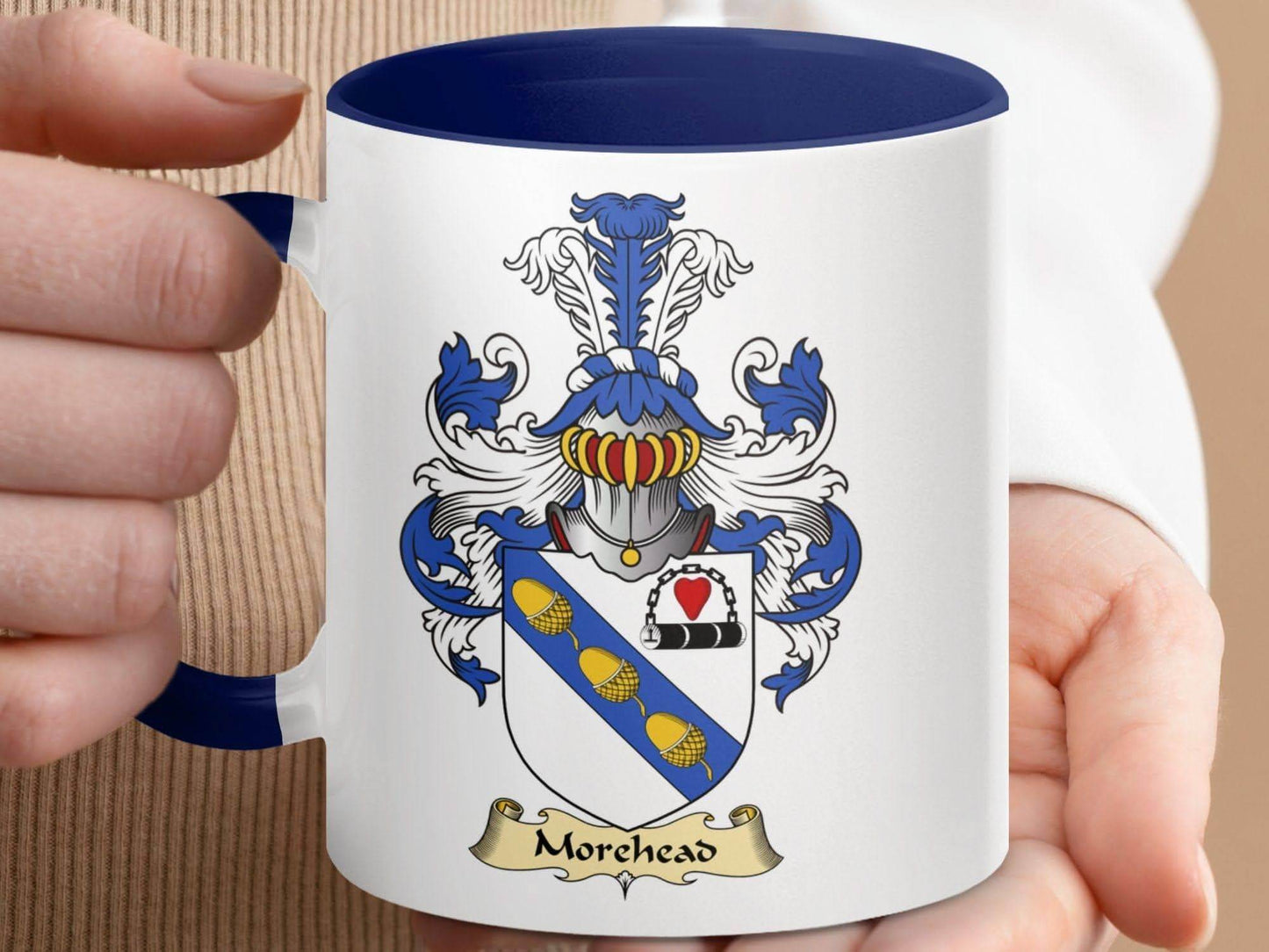 Morehead Family Crest Heritage Accent Coffee Mug - Celtic Ancestry Gifts