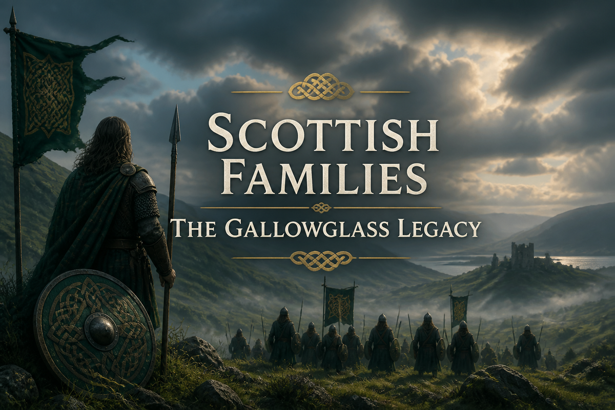 Rugged Highland mountains and sea loch coastline of western Scotland and Ireland, homeland of the gallowglass warrior clans who crossed to Ireland from the thirteenth century — Celtic Ancestry Gifts