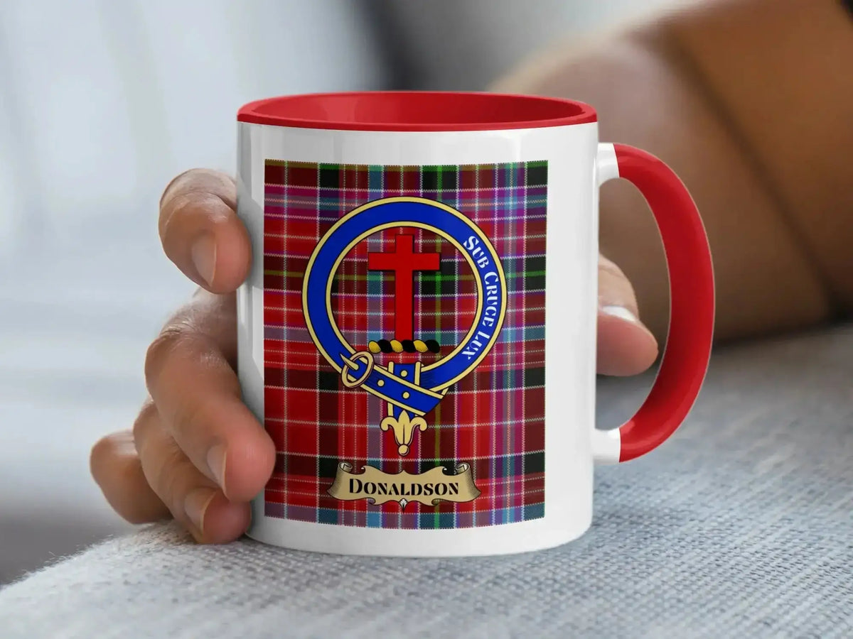 Donaldson crest with tartan