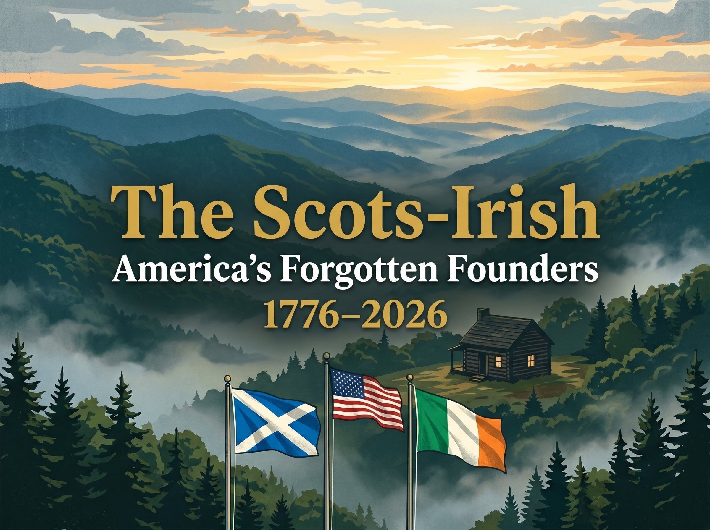 Irish and American flags flying together for Irish American Heritage Month