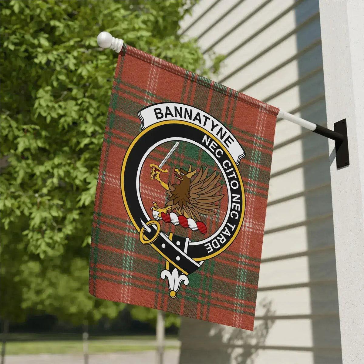 Bannatyne clan Scottish tartan garden flag