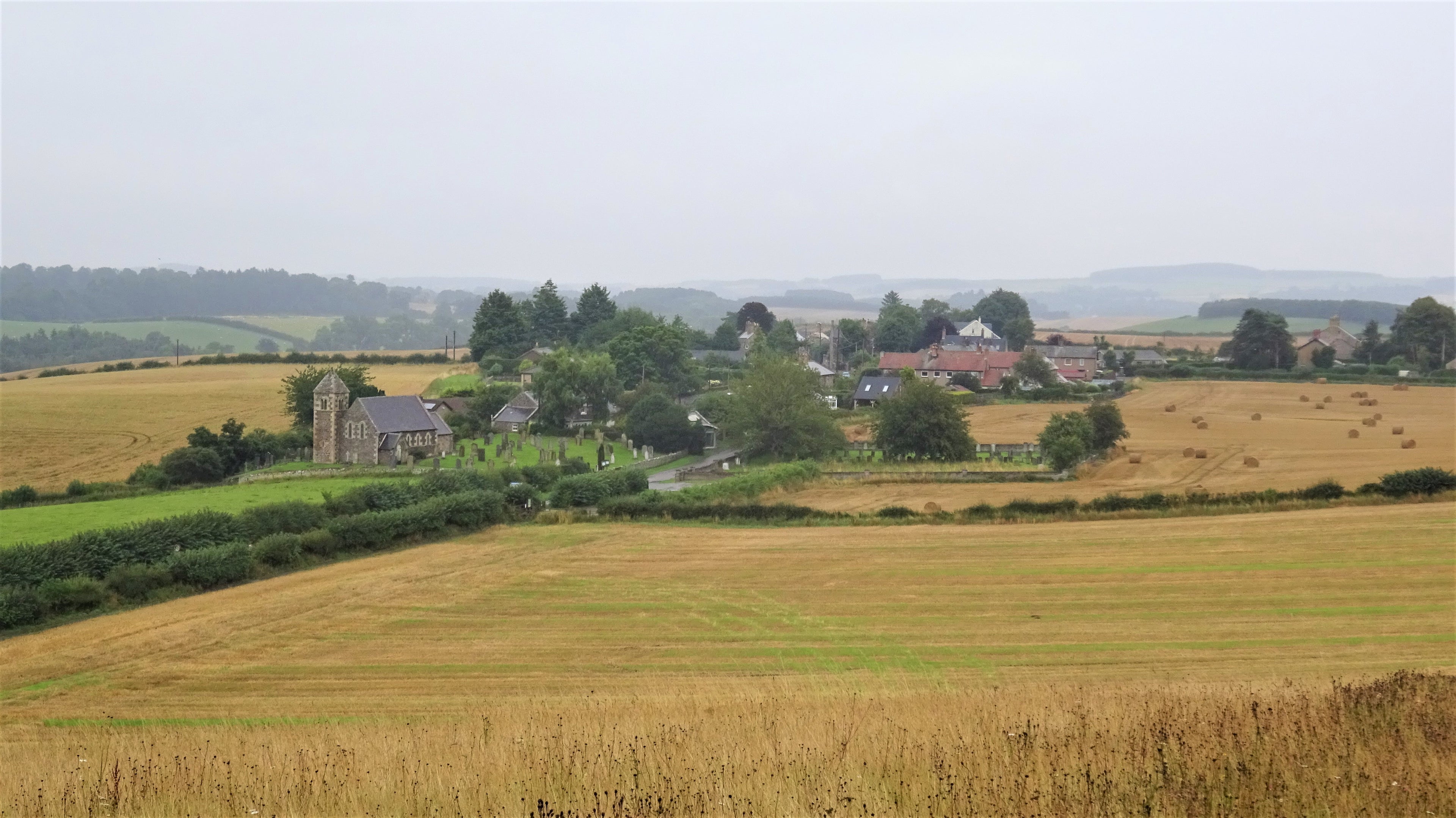 Branxton and St Paul's Church near Flodden Field in Northumberland, where thousands of Scottish and English soldiers fell on 9 September 1513 in the bloodiest single-day defeat in Scottish history
